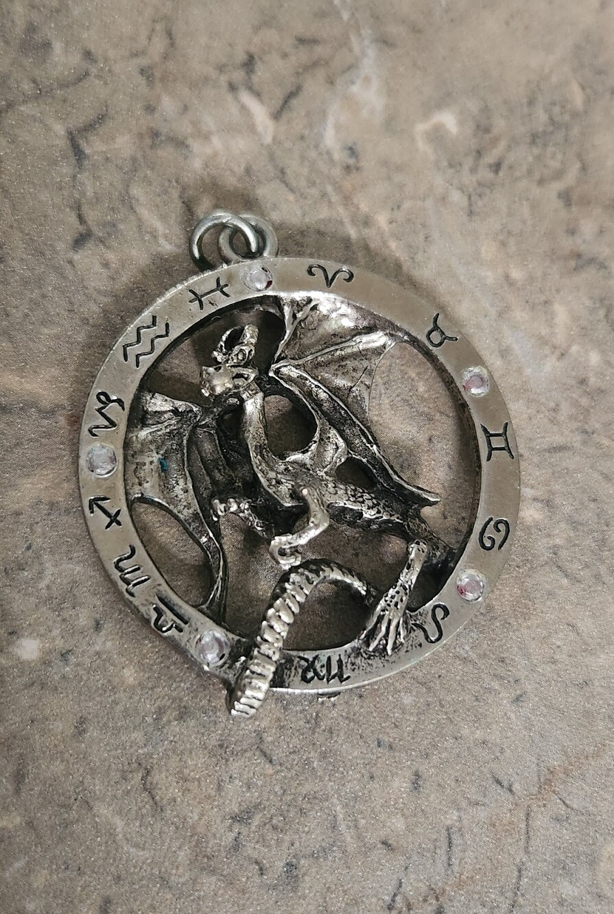 Metal Dragon Pendant For Necklace (Vintage)